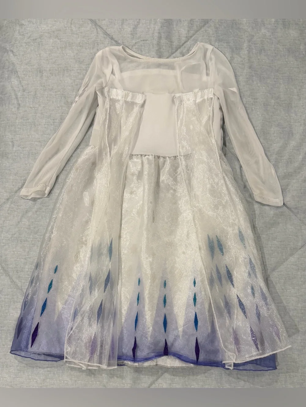 Disney Frozen White and Purple Ombre Sparkle Costume.